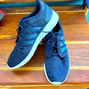 Navy Adidas Cloudfoam Tennis Shoes